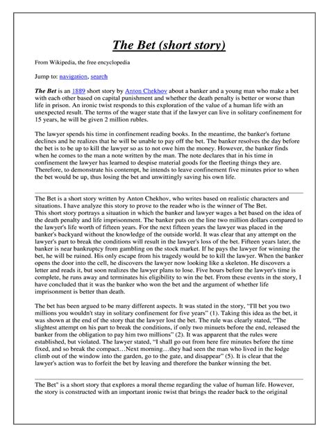 the bet j.l. beck pdf download free|THE BET / Anton Chekhov.